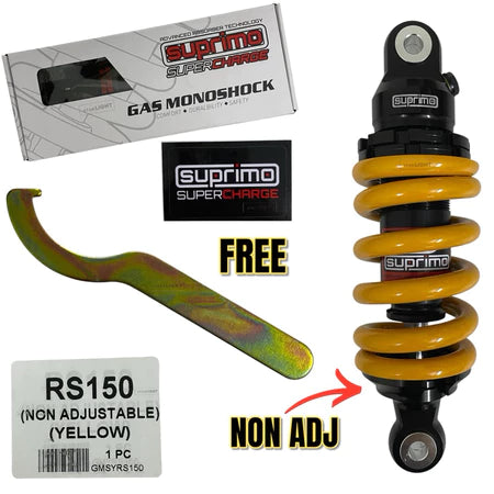 100% ORIGINAL SUPRIMO ADJUSTABLE MONOSHOCK LC135 V1 - V8 Y15 Y16 Y125Z FZ150 RS150 EGO SOFT HARD ABSORBER -By Sea Courier Method 🚢📦