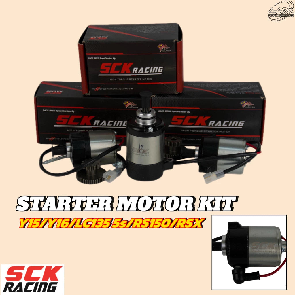 SCK RACING Y15 LC135 5S RS150 STARTER MOTOR (BIG BORE UP TO 68MM) SUPRIMO -By Sea Courier Method 🚢📦