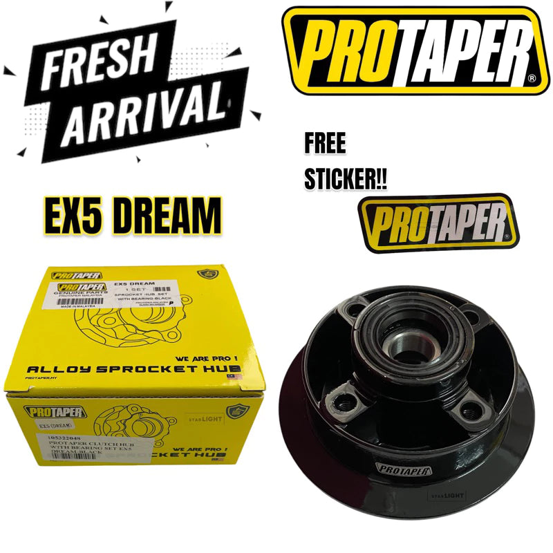 BLACK KILAT PROTAPER CLUTCH HUB SPROCKET HUB MANGKUK HUB KILAT HITAM WAVE125 EX5 DREAM RS150 LC135 5S Y110 -By Sea Courier Method 🚢📦