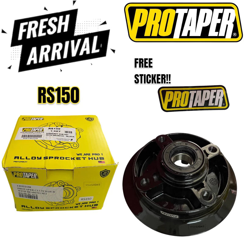 BLACK KILAT PROTAPER CLUTCH HUB SPROCKET HUB MANGKUK HUB KILAT HITAM WAVE125 EX5 DREAM RS150 LC135 5S Y110 -By Sea Courier Method 🚢📦