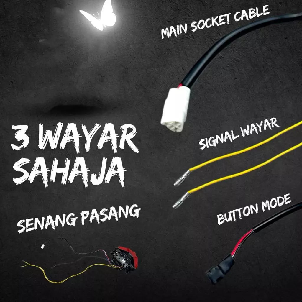 “8 MODE” BUTTERFLY LAMPU BELAKANG Y15ZR V1 V2/ Y15 Butterfly lampu belakang/ Y15 TAIL LAMP BUTTERFLY -By Sea Courier Method 🚢📦