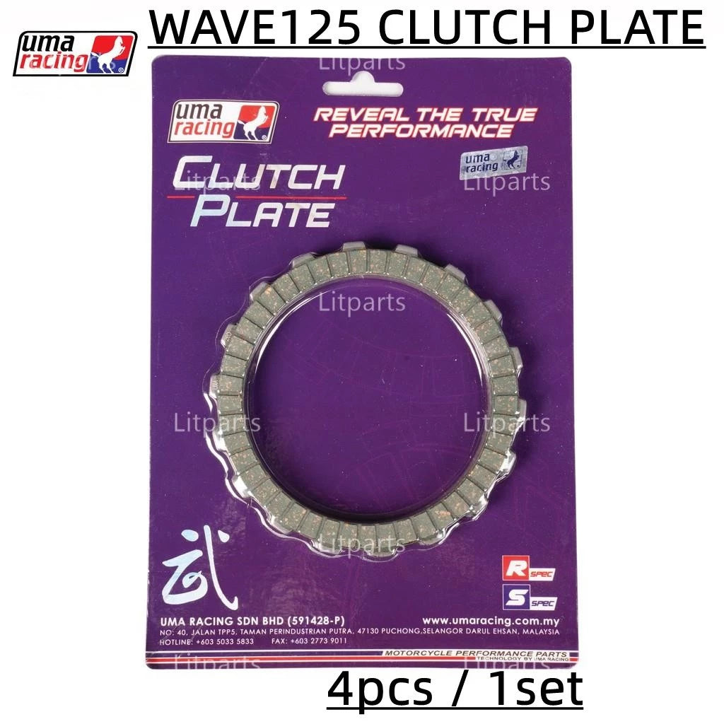 DHC- Uma Racing Clutch Plate Disc Y15 Y15ZR V1 V2 LC135 V8 FI 5S RS150 RSX150 WAVE125 EX5 Y125 Y110SS SRL KRISS Y16 Y16ZR R15 -By Sea Courier Method 🚢📦