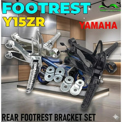 DHC- FOOTREST ALLOY EGO MODIFY YAMAHA Y15 V1 V2 / LC135 NEW 1 SET 1 PCS -By Sea Courier Method 🚢📦