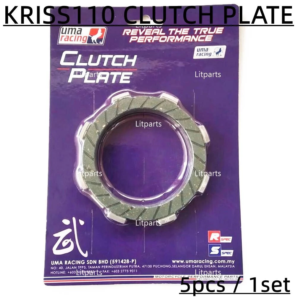 DHC- Uma Racing Clutch Plate Disc Y15 Y15ZR V1 V2 LC135 V8 FI 5S RS150 RSX150 WAVE125 EX5 Y125 Y110SS SRL KRISS Y16 Y16ZR R15 -By Sea Courier Method 🚢📦