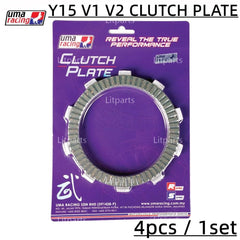 DHC- Uma Racing Clutch Plate Disc Y15 Y15ZR V1 V2 LC135 V8 FI 5S RS150 RSX150 WAVE125 EX5 Y125 Y110SS SRL KRISS Y16 Y16ZR R15 -By Sea Courier Method 🚢📦