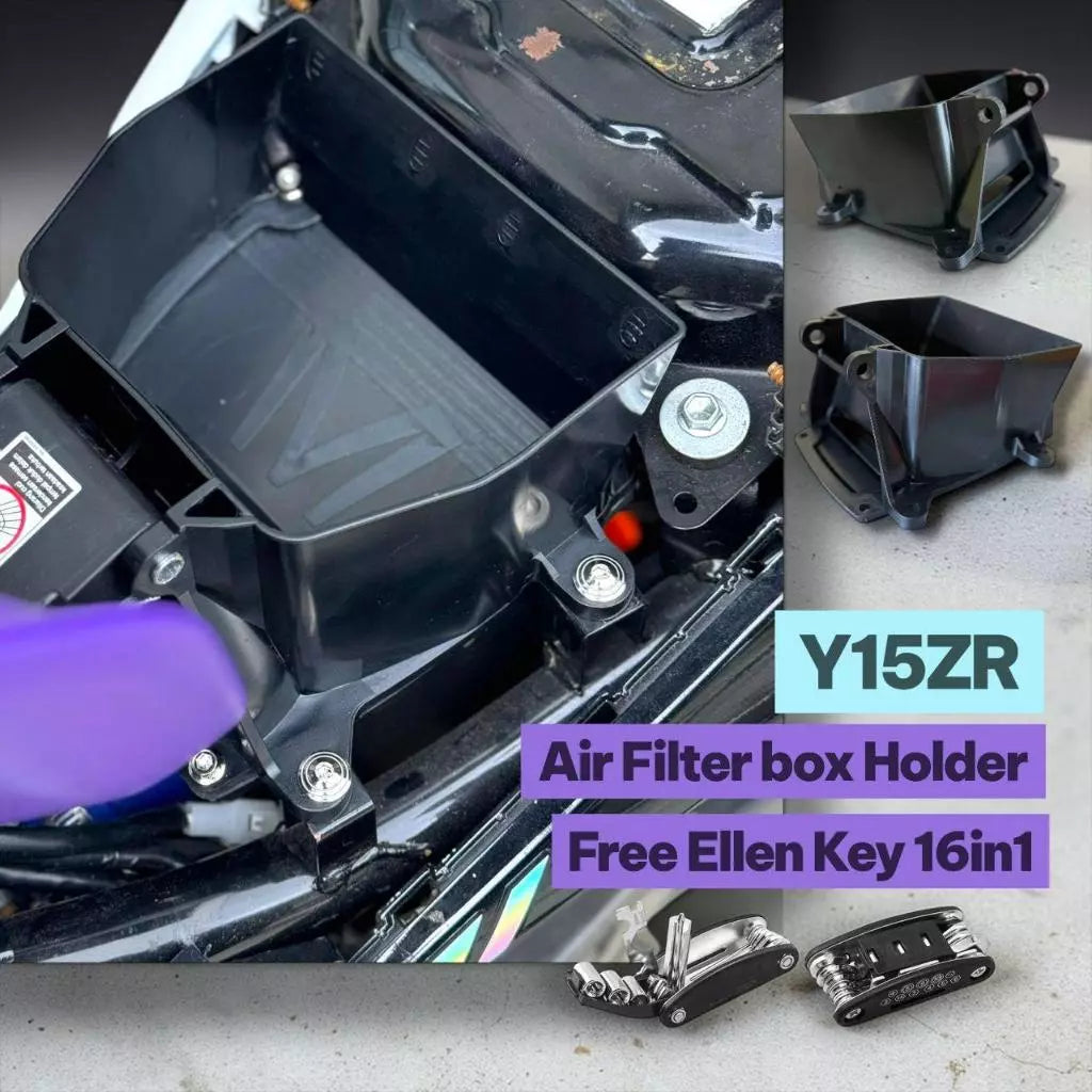 DHC- YAMAHA Y15ZR AIR CAP KOTAK ANGIN FILTER AIR FILTER BOX YSUKU Y15 Air Filter Holder Box Y15/Y16 Motorcycle -By Sea Courier Method 🚢📦