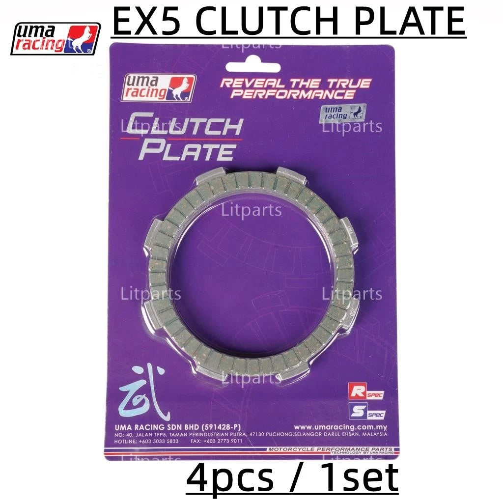 DHC- Uma Racing Clutch Plate Disc Y15 Y15ZR V1 V2 LC135 V8 FI 5S RS150 RSX150 WAVE125 EX5 Y125 Y110SS SRL KRISS Y16 Y16ZR R15 -By Sea Courier Method 🚢📦
