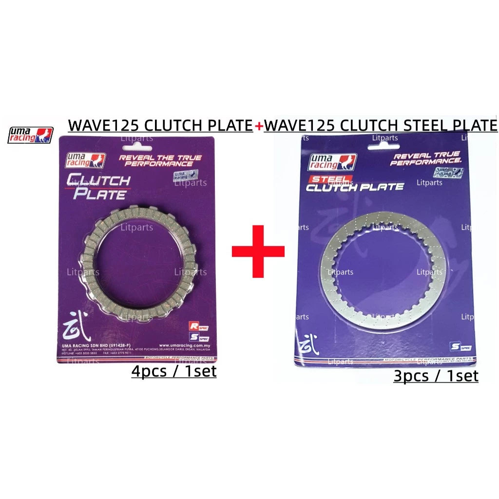 DHC- Uma Racing Clutch Plate Disc Y15 Y15ZR V1 V2 LC135 V8 FI 5S RS150 RSX150 WAVE125 EX5 Y125 Y110SS SRL KRISS Y16 Y16ZR R15 -By Sea Courier Method 🚢📦