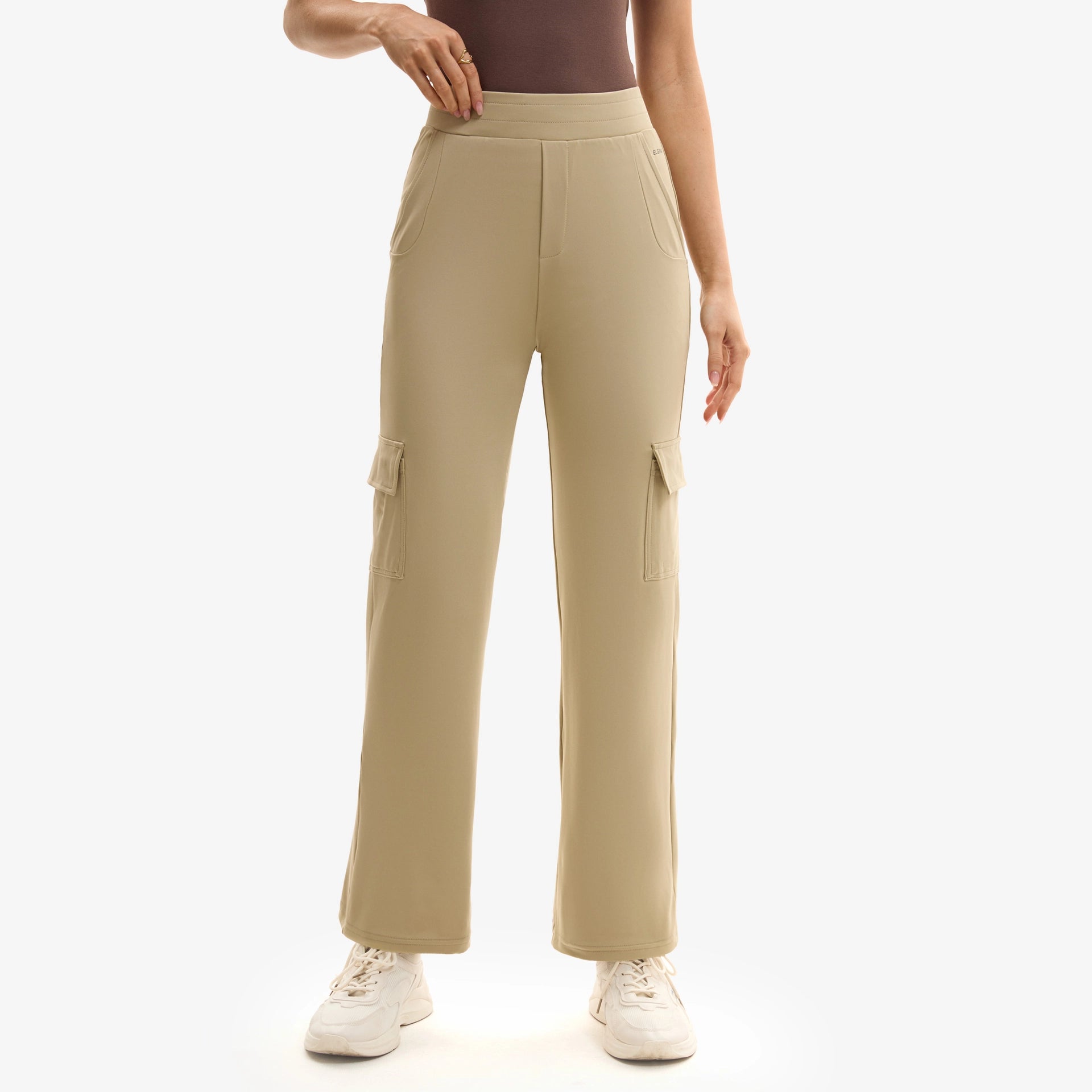 ELGINI E16395 Seluar Kasual Kargo Wanita S-XXL | Women's Cargo Casual Pants