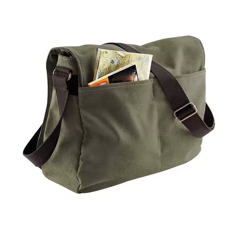 Quadra Vintage Canvas Messenger Bag