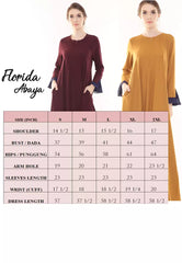 Florida Abaya Modern in Dark Purple