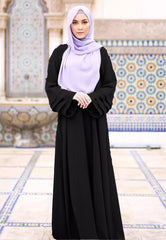 Laura Abaya Long Dress in Black