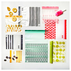 ISTAD Resealable bag, patterned red/pink, 2.5/1.2 l (50 pack)