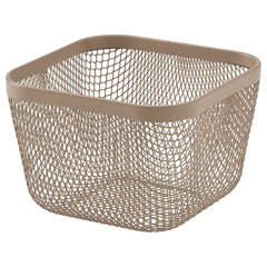 IKEA 365+ Food storage basket, metal/light grey-brown, 14x14x10 cm