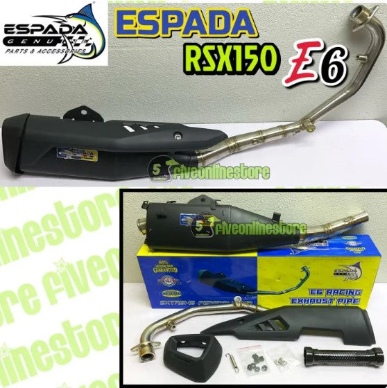 Exhaust Espada STD Cutting E4 E5 V5 E6 E7 BP1 BP2 LC135 Y15ZR Y16 RS150 RSX VF3i W125 NVX VARIO ORI Ekzos Pipe Maniful -By Sea Courier Method 🚢📦