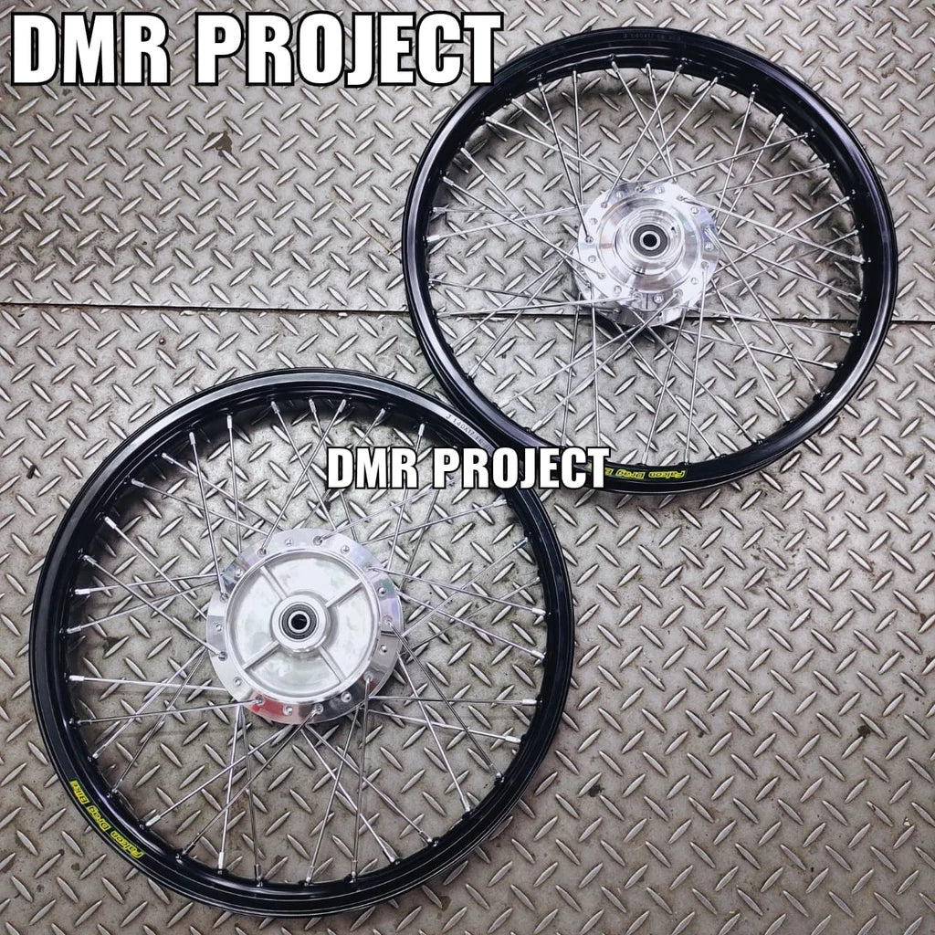 ALLOY RIM W125/W100R (DISC) 1.40X17 COMPLATE SET AIK SIA/STRONGER CHARTER HUB CHROME RIM ALLOY WAVE 125 -By Sea Courier Method 🚢📦