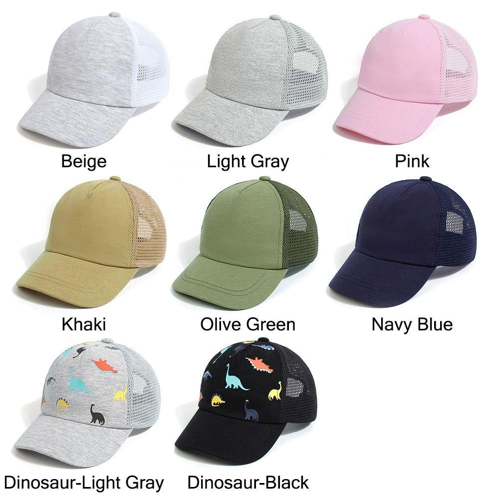 YYE Toddler Baseball Hat, Sun Hat Dinosaur Printed, Baby Cap Quick Drying Casual Cute Boys Girls- By SEA Courier Method 🚢