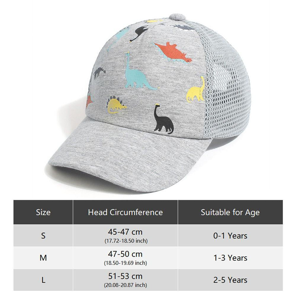 YYE Toddler Baseball Hat, Sun Hat Dinosaur Printed, Baby Cap Quick Drying Casual Cute Boys Girls- By SEA Courier Method 🚢