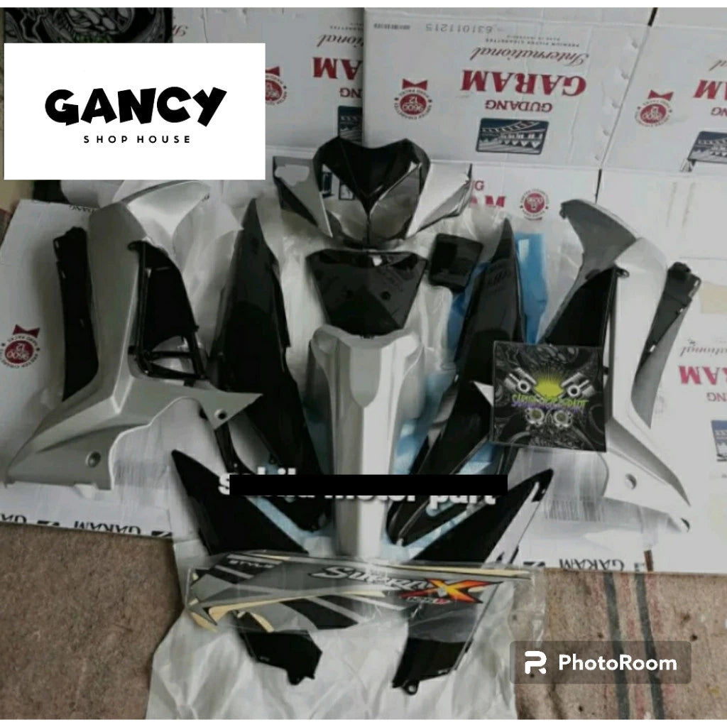 DHC- MERAH Full Set Smooth and Rough Body Honda Supra X 125R Carburetor Full Body/ Smooth Rough Supra X 125 R Batman 2005 2006 2007 2008 2009 2010 Black Silver Redbiru -By Sea Courier Method 🚢📦