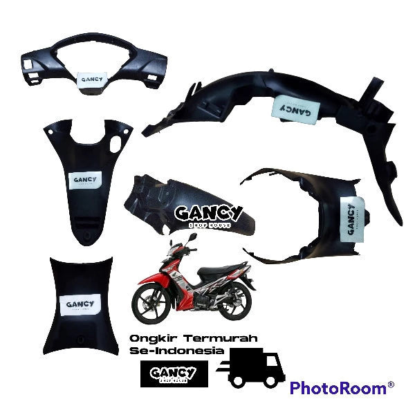 DHC- MERAH Full Set Smooth and Rough Body Honda Supra X 125R Carburetor Full Body/ Smooth Rough Supra X 125 R Batman 2005 2006 2007 2008 2009 2010 Black Silver Redbiru -By Sea Courier Method 🚢📦