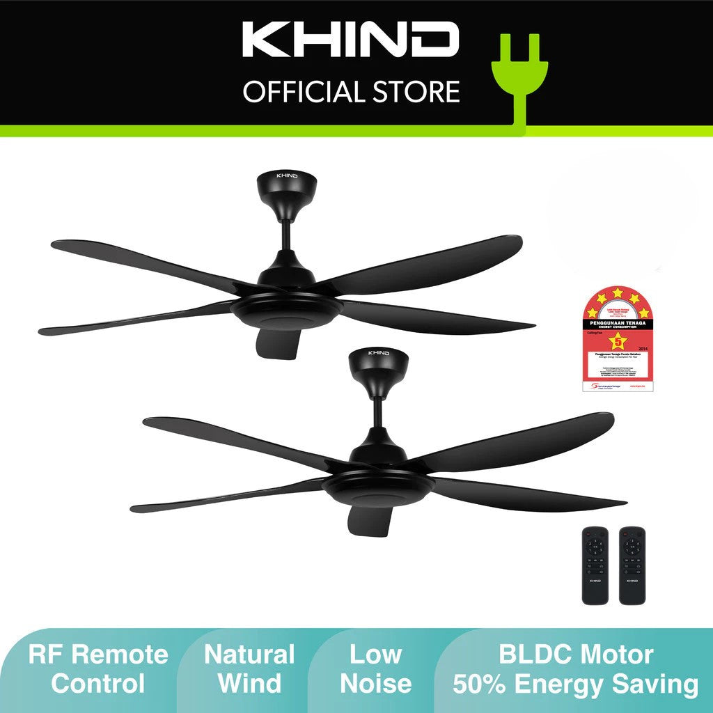 KHIND 56" Zenair Ceiling Fan CF56DC1R (Twin Pack) -By Sea Courier Method 🚢📦