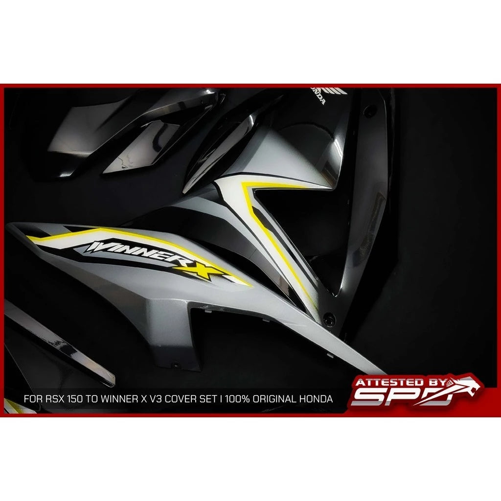 Cover Set Winner X V3 Convert Set I Grey Sport + Lemon Strike I Included Inner Set I ORIGINAL HONDA PNP For RS-X 150 By Sea Courier Method 🚢📦