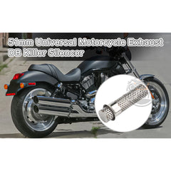 Universal 51MM Inlet DB Killer Silencer Motorcycle Exhaust Muffler Pipe -By Sea Courier Method 🚢🎁