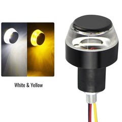 1Pcs Motorcycle Turn Signal LED Light Indicator Blinker Handle Bar End Handlebar White Yellow A1J9 -By Sea Courier Method 🚢📦
