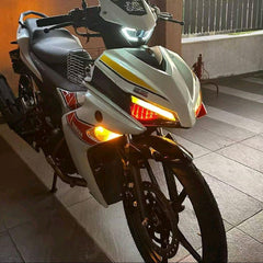 Y16ZR POSITION LAMP MATA GABAN RUNNING LED RGB MODE PILOT LAMP LAMPU DADA Y16ZR WITH CONTROL -By Sea Courier Method 🚢📦