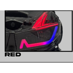 DHC- DYNOPRO FOR RSX150 RSX 150 LED PRO HEAD LAMP LIGHT BAR CONTROL BY APP (RED/WHITE ) -By Sea Courier Method 🚢📦
