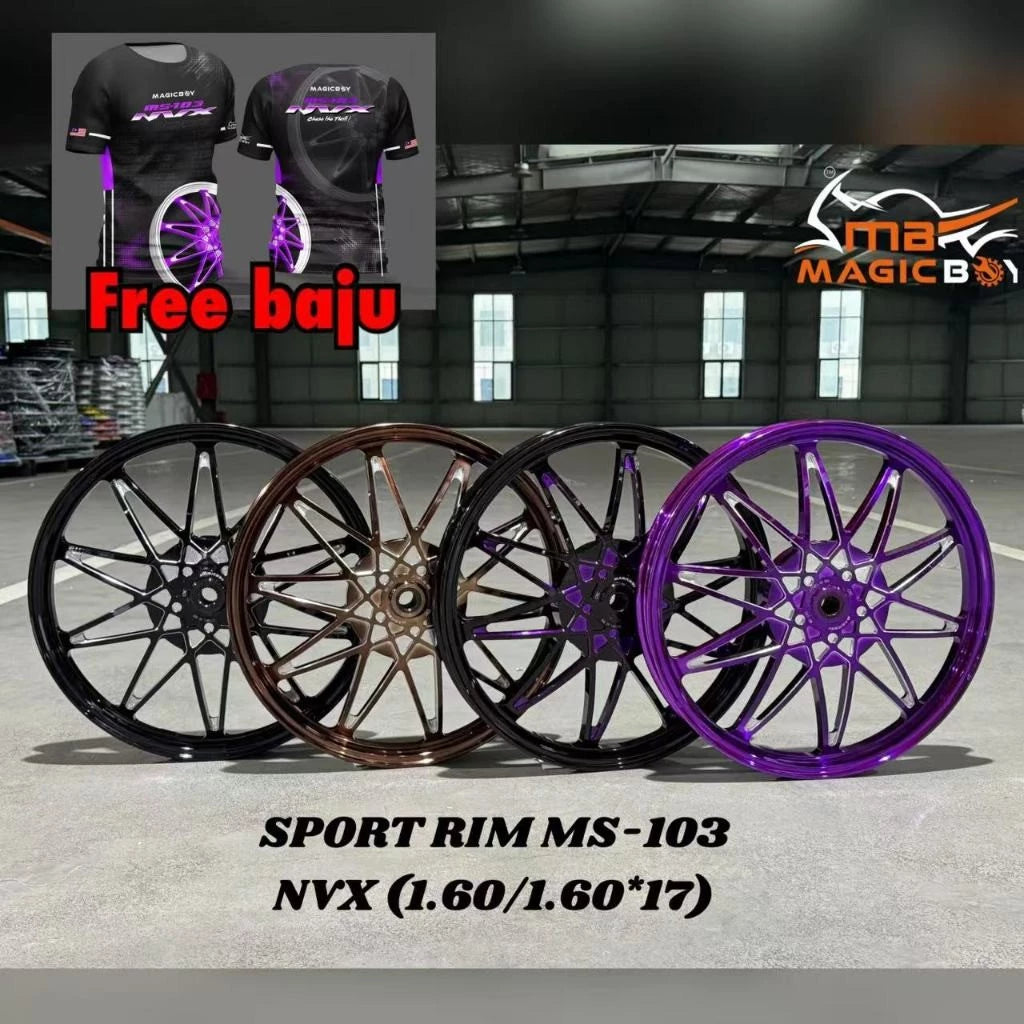 DHC- SPORT RIM NVX 10 BATANG MS-103 1.60/1.60*17 MAGIV BOY -By Sea Courier Method 🚢📦