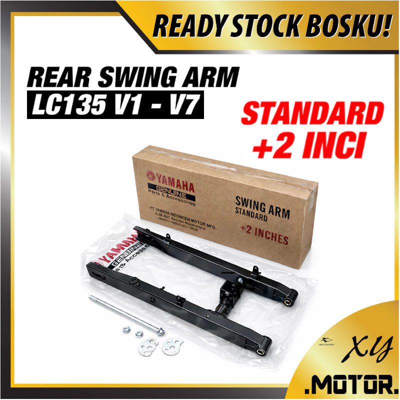 DHC- LC135 4S 135LC LC 135 V1 V2 V3 V4 V5 V6 V7 STD + 2 INCH REAR SWING ARM FORK BELAKANG + CHAIN ADJUSTER BUSH SHAFT SAB NUT -By Sea Courier Method 🚢📦