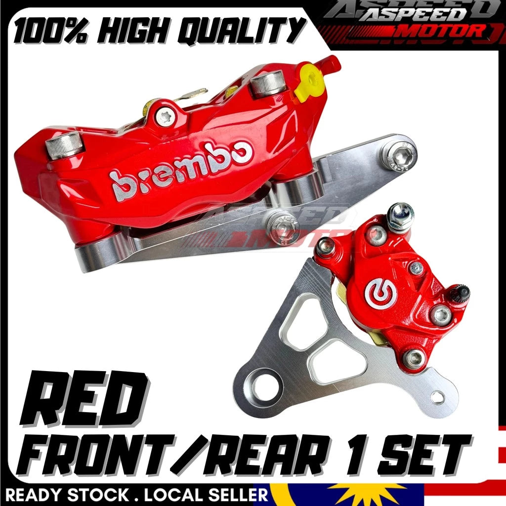K50 P34 CALIPER PUMP SET F/R SET DEPAN BELAKANG SIAP BRACKET SKRU Y15ZR Y15 Y16ZR Y16 RS150 RSX -By Sea Courier Method 🚢📦