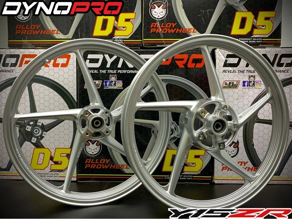 DHC- DYNOPRO D5 SPORT RIM D5 CUSTOM SPORT RIM Y15ZR Y16ZR RS150 RSX150 LC135 LCV8 BRIGHT BLACK -By Sea Courier Method 🚢📦