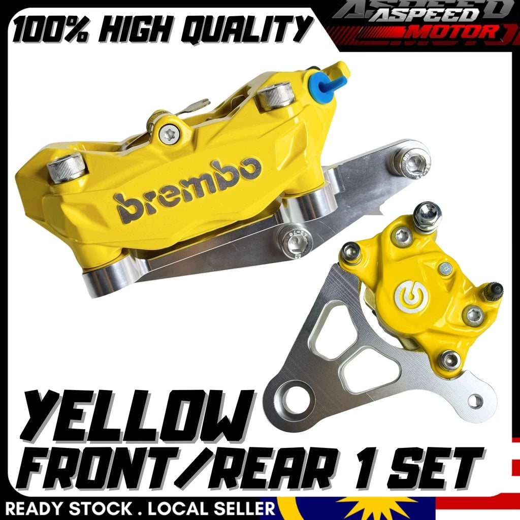 K50 P34 CALIPER PUMP SET F/R SET DEPAN BELAKANG SIAP BRACKET SKRU Y15ZR Y15 Y16ZR Y16 RS150 RSX -By Sea Courier Method 🚢📦