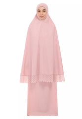 Siti Khadijah Telekung Modish Asanoha In Blush Pink