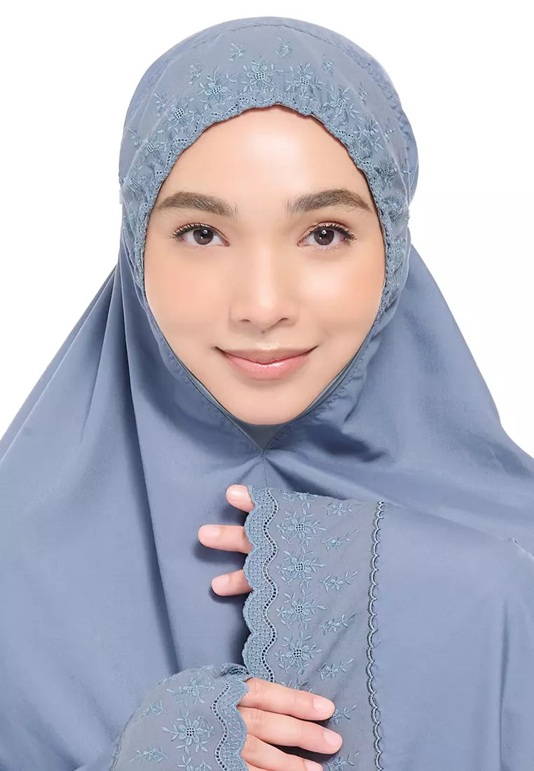 Siti Khadijah Telekung Signature Melissa in Ash Blue