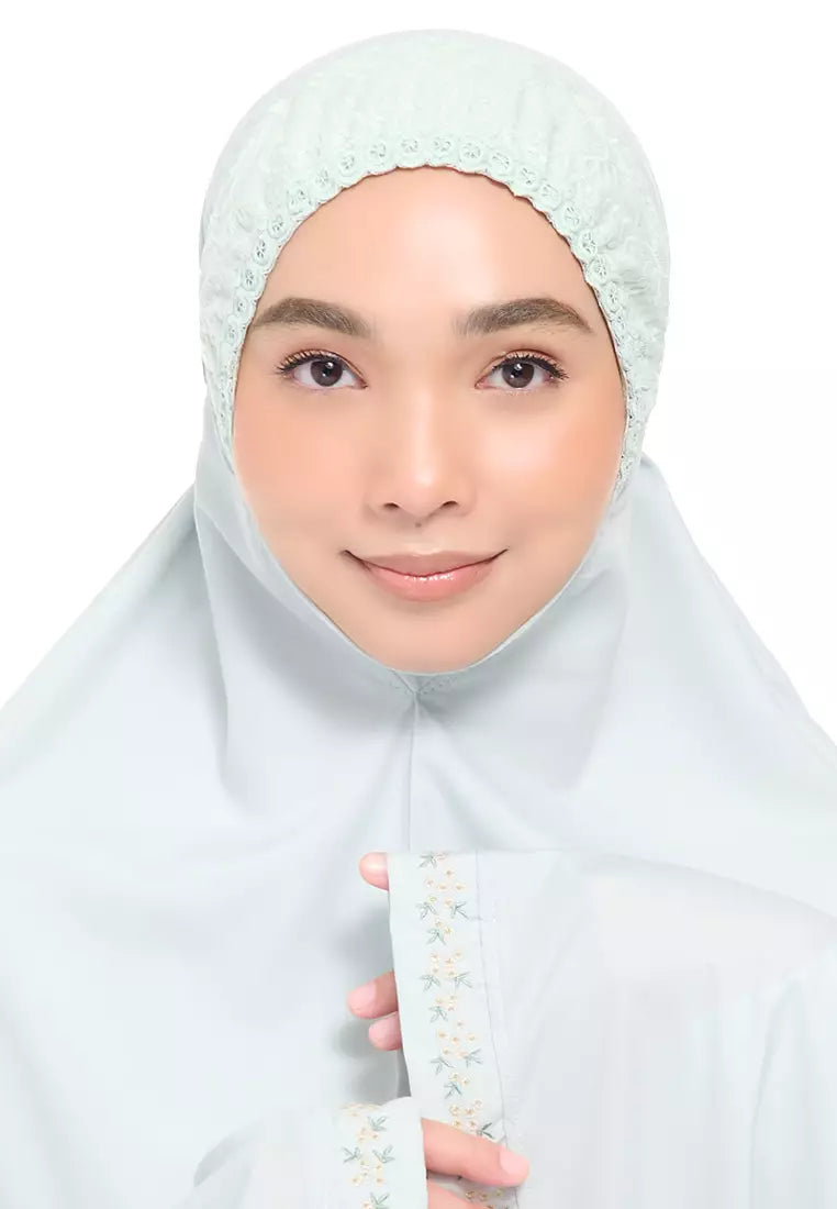 Siti Khadijah Telekung Broderie Aura in Mercury