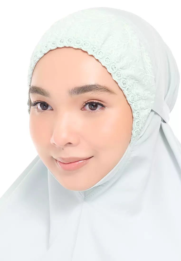 Siti Khadijah Telekung Broderie Aura in Mercury