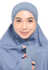 Siti Khadijah Telekung Signature Alanna in Ash Blue