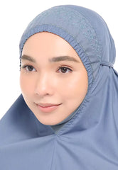 Siti Khadijah Telekung Signature Alanna in Ash Blue