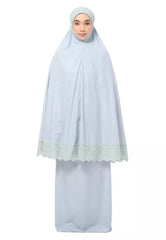 Siti Khadijah Telekung Signature Lunara in Pale Green