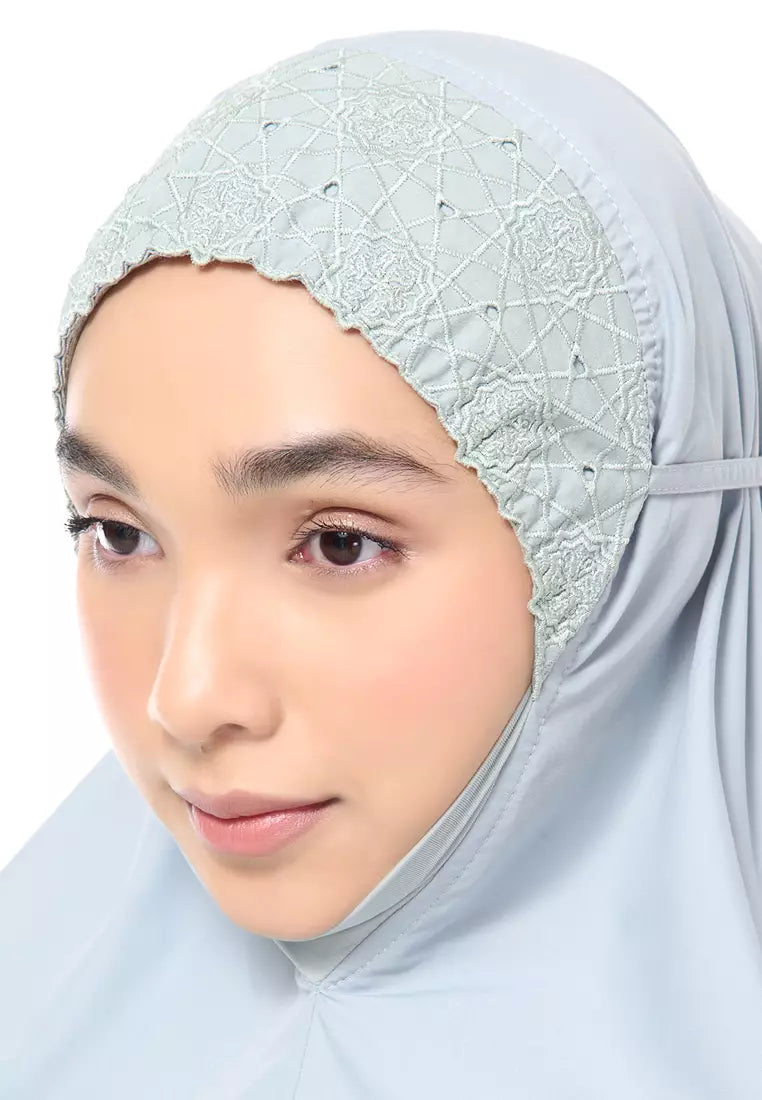 Siti Khadijah Telekung Signature Lunara in Pale Green