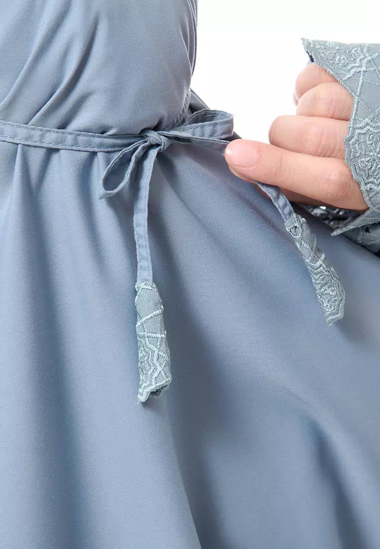 Siti Khadijah Telekung Signature Lunara in Pewter Blue