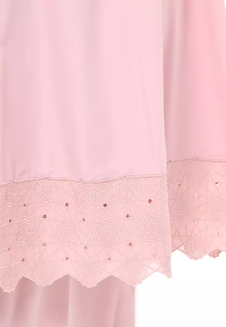 Siti Khadijah Telekung Signature Lunara in Blush Pink