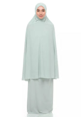 Siti Khadijah Telekung Harmony Flair Aria in Pale Green