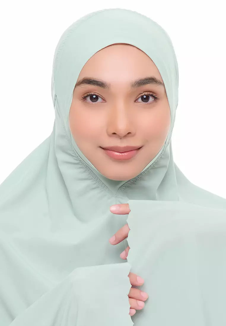 Siti Khadijah Telekung Harmony Flair Aria in Pale Green