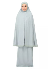 Siti Khadijah Telekung Signature Delisya in Soft Teal