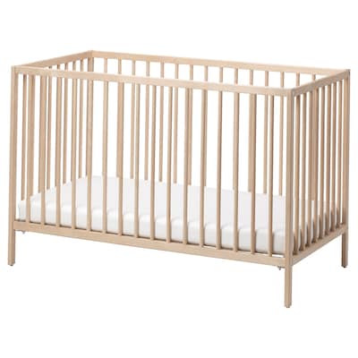 SNIGLAR Cot, beech, 60x120 cm