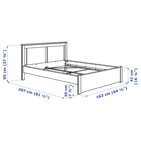 SONGESAND Bed frame, 150x200 cm